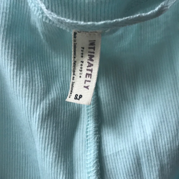 Free People Light Blue V Neck Tank - Picture 2 of 4